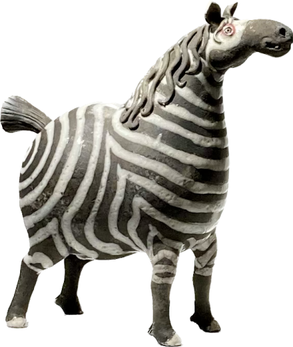 Stribet hest